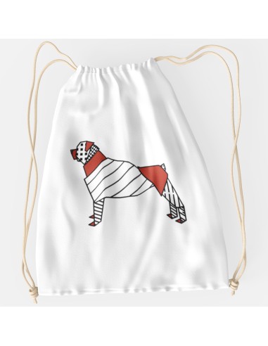 Drawstring Bag Pop Origami Rottweiler