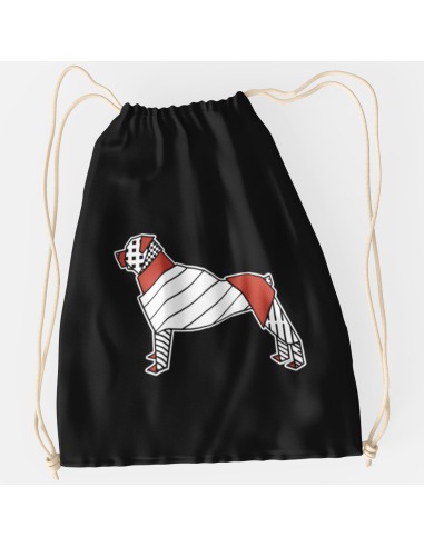 Drawstring Bag Sacca Pop Origami Rottweiler