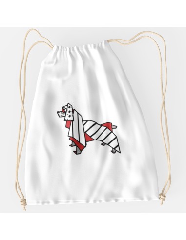 Drawstring Bag Pop Bag Origami Springer Spaniel