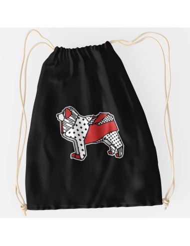 Drawstring Bag Sacca Pop Origami Tibetan Mastiff