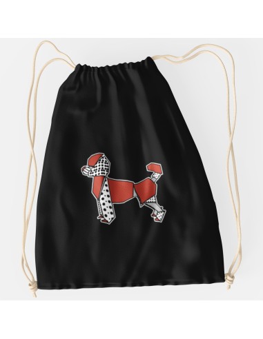 Drawstring Bag Sacca Pop Origami Toy Poodle