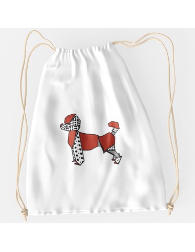 Drawstring Bag Pop Origami Toy Poodle