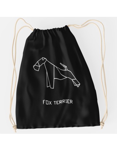 Drawstring Bag Origami Fox Terrier