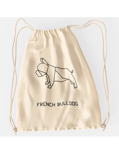 Drawstring Bag Origami French Bulldog