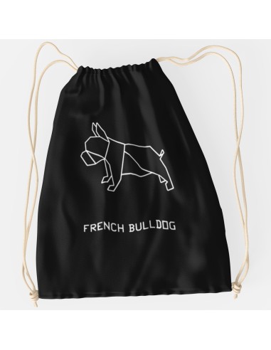 Drawstring Bag Origami French Bulldog