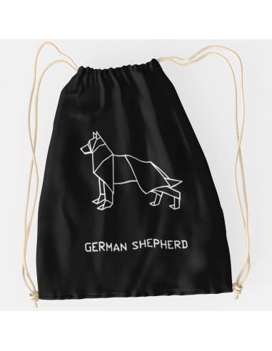 Drawstring Bag Sacca Origami German Shepherd