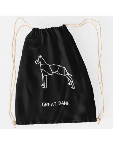 Drawstring Bag Origami Great Dane