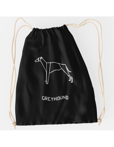 Drawstring Bag Origami Greyhound