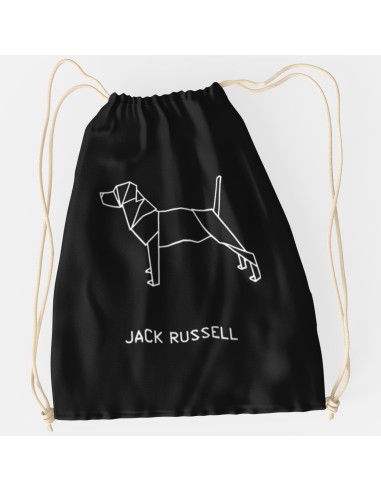 Drawstring Bag Origami Jack Russell