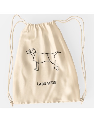 Drawstring Bag Origami Labrador