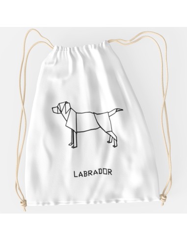 Drawstring Bag Origami Labrador