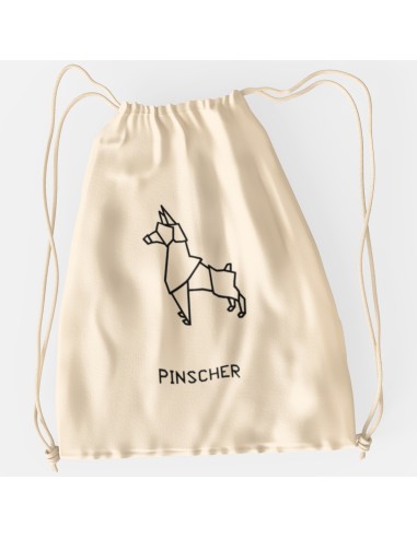 Drawstring Bag Sacca Origami Pinscher