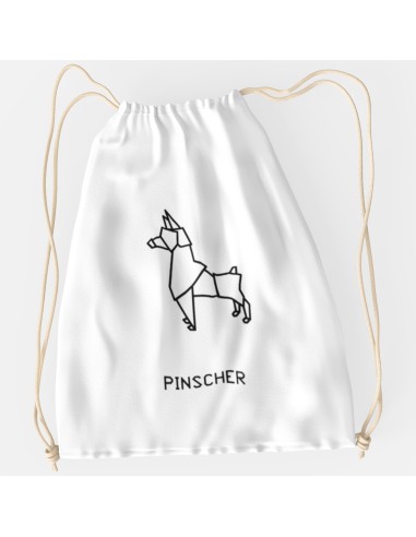 Drawstring Bag Sacca Origami Pinscher