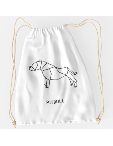 Drawstring Bag Sacca Origami Pitbull