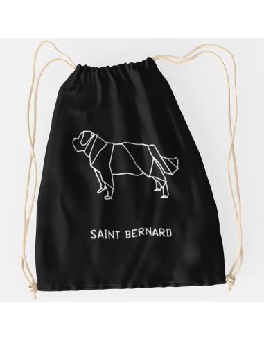 Drawstring Bag Sacca Origami Saint Bernard