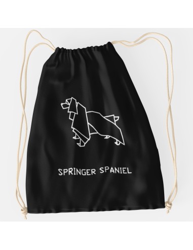 Drawstring Bag Origami Springer Spaniel Bag