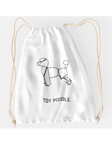 Drawstring Bag Sacca Origami Toy Poodle