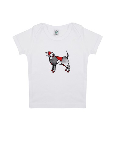 T-shirt Baby Neonati Pop Origami Bloodhound