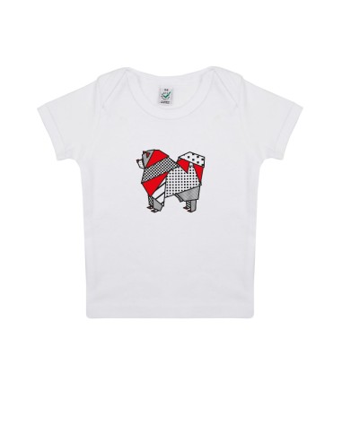 T-shirt Baby Neonati Pop Origami Chow Chow