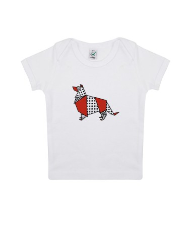 T-shirt Baby Neonati Pop Origami Collie