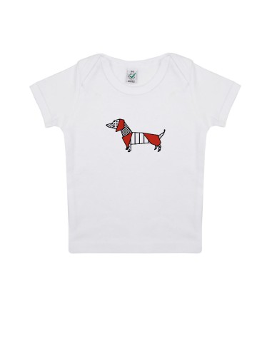 T-shirt Baby Neonati Pop Origami Dachshund