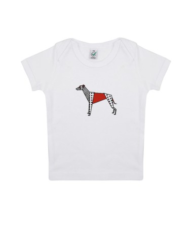 T-shirt Baby Neonati Pop Origami Greyhound