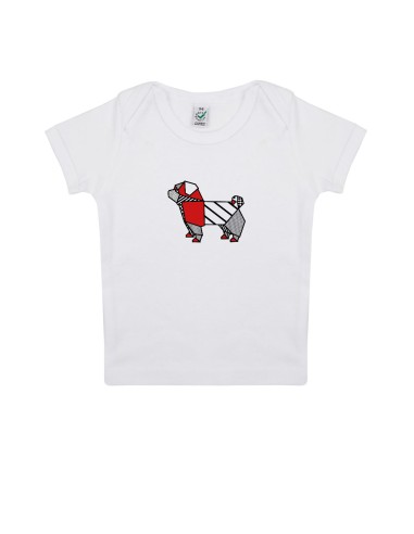 T-shirt Baby Neonati Pop Origami Pug