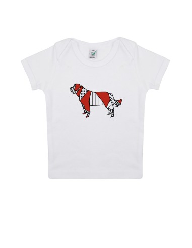 T-shirt Baby Neonati Pop Origami Saint Bernard