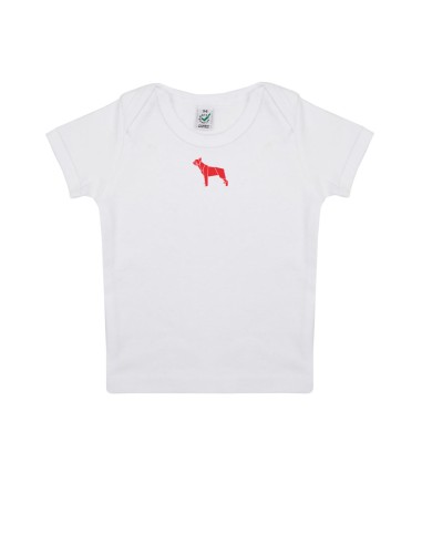 T-shirt Baby Neonati Minigami Boston Terrier