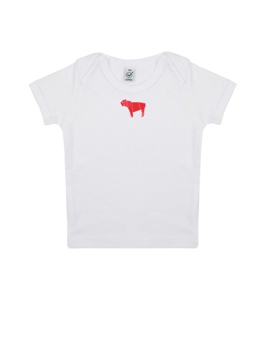 T-shirt Baby Neonati Minigami Bulldog