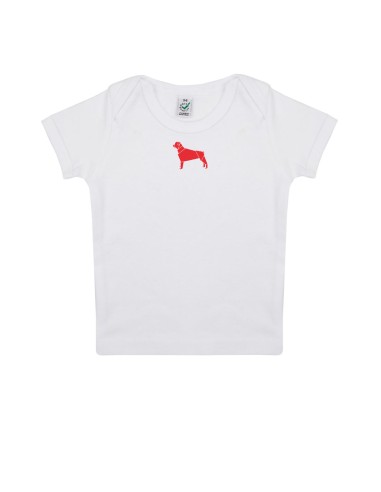 T-shirt Baby Neonati Minigami Rottweiler