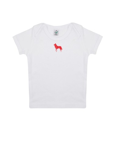 T-shirt Baby Neonati Minigami Siberian Husky