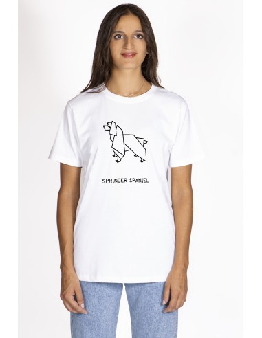 T-shirt Donna Origami Springer Spaniel