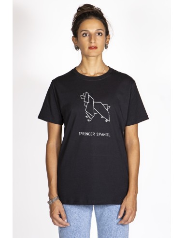 T-shirt Donna Origami Springer Spaniel