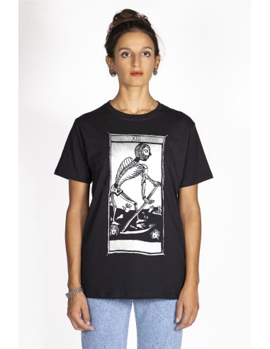 T-shirt  Donna "Tarot De Marseille" Tarocchi di Marsiglia  L'arcane Sans Nom La Mort XIII