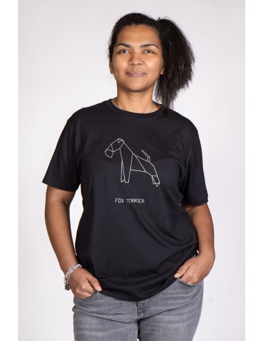 T-shirt Donna Origami Fox Terrier