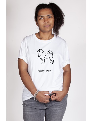 Women's Origami T-shirt Tibetan Mastiff