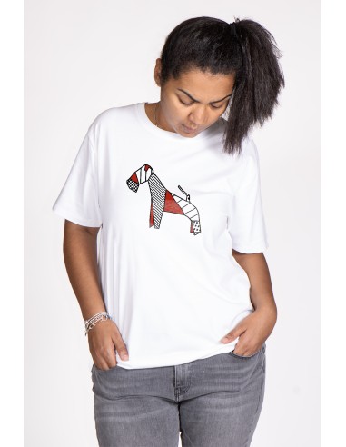 Women's Pop Origami T-shirt Fox Terrier