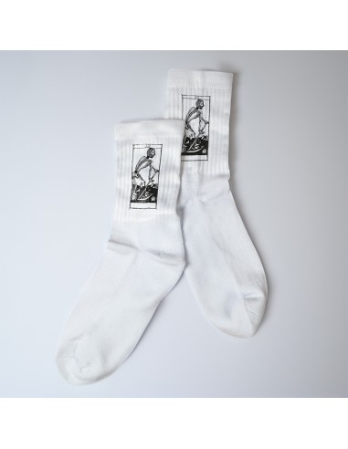 Sponge Socks Men Women Unisex Tarot De Marseille "Tarot de Marseille" L'arcane Sans Nom La Mort XIII