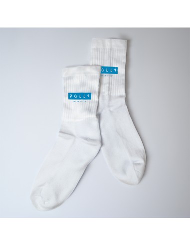 Crew Socks Man Woman Unisex Polla Print Light Blue