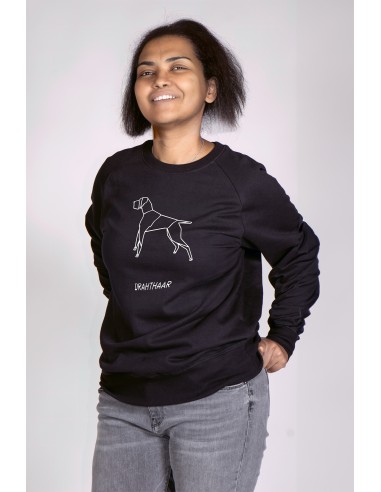 Origami German Drahthaar Women's Crew Neck Sweatshirt