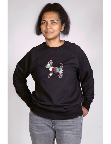 Pop Origami Chihuahua Women's Round Neck Sweatshirt