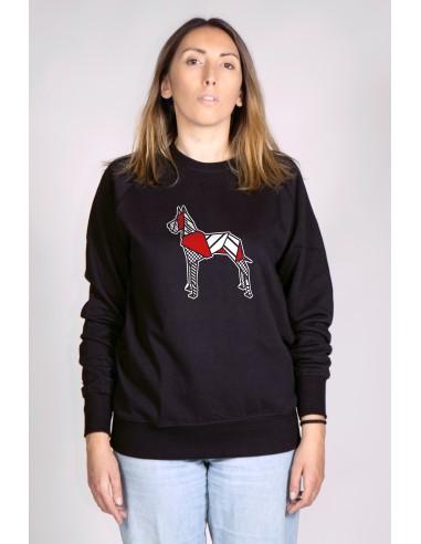 Felpa Girocollo Donna Pop Origami Great Dane