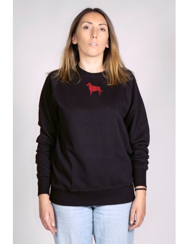 Minigami Border Collie Woman Round Neck Sweatshirt