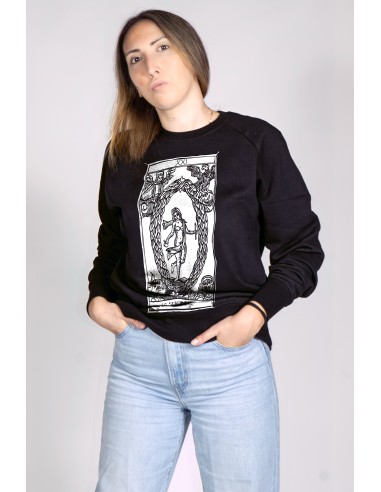 Tarot De Marseille Le Monde XXI Women's Round Neck Sweatshirt