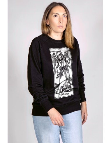 Tarot De Marseille La Temperance XIV Women's Round Neck Sweatshirt