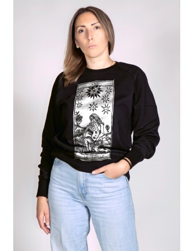 Women's Round Neck Sweatshirt Tarot De Marseille L'etoille XVII