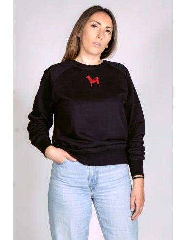 Minigami Akita Woman Round Neck Sweatshirt