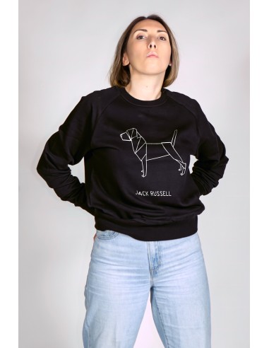 Origami Jack Russell Women's Crew Neck Sweatshirt