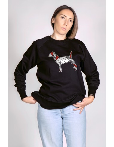 Pop Origami Jack Russell Woman Round Neck Sweatshirt